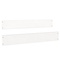 Barrières de sécurité 2pcs 15x93cm pour lits DESTYLE de Breuyn laqué blanc