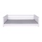 Bed floor-level Montessori 90x200cm KASVA beech white lacquered