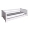 Bed floor-level Montessori side rail simple 90x200cm KASVA beech white lacquered