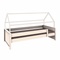 Bed low cabin KASVA beech white lacquered