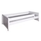 Bed low side rail simple 90x200cm KASVA beech white lacquered