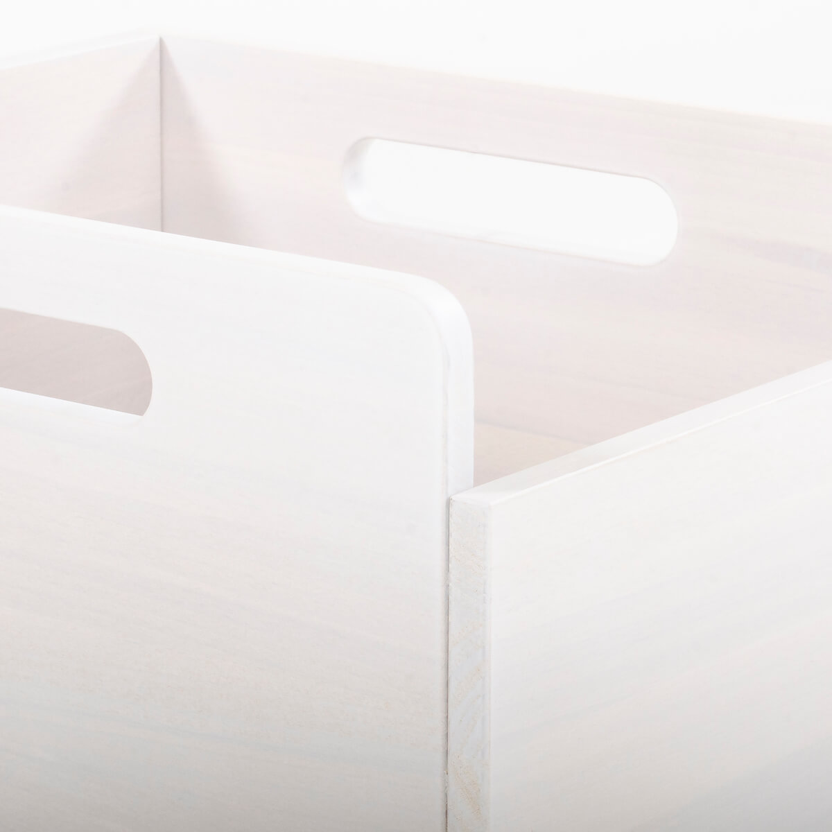 Boîte de rangement DELUXE blanchi