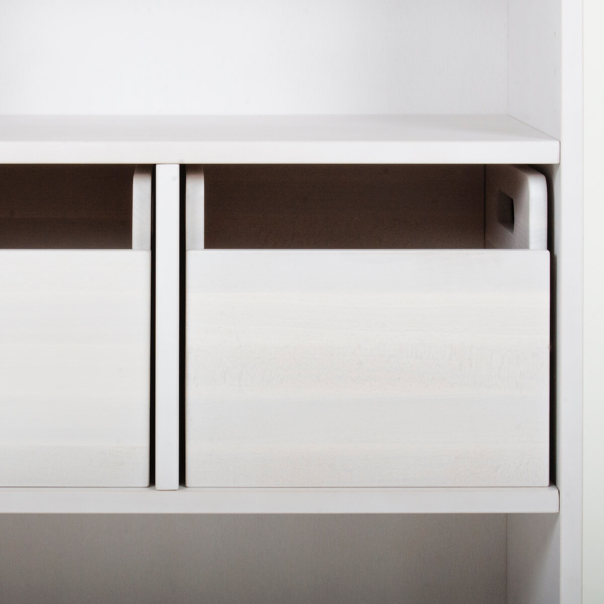 Boîte de rangement DELUXE blanchi