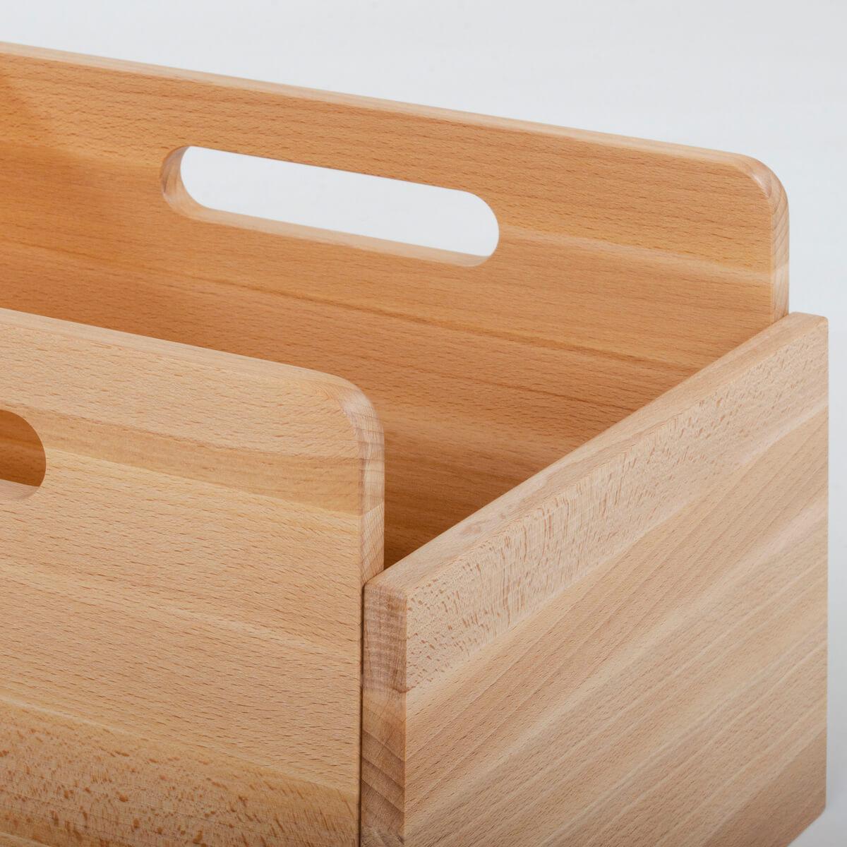 Boîte de rangement DELUXE fintion huilée naturelle