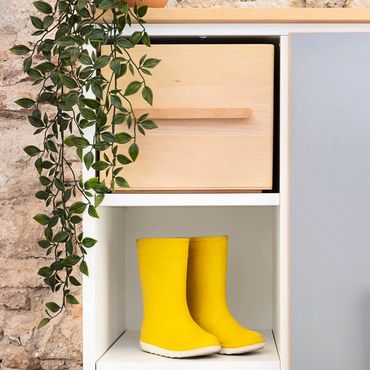 Boîte de rangement NADO finition hêtre