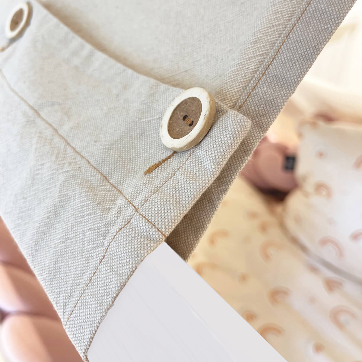 Cama alta-techo casa-textil KASVA haya lacado blanco