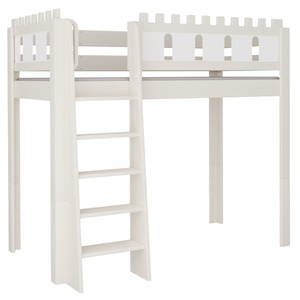 Cama Castillo alta DELUXE de Breuyn blanqueada