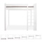 Cama evolutiva 90x200cm 7 en 1 escalera frontal DESTYLE de Breuyn lacado blanco