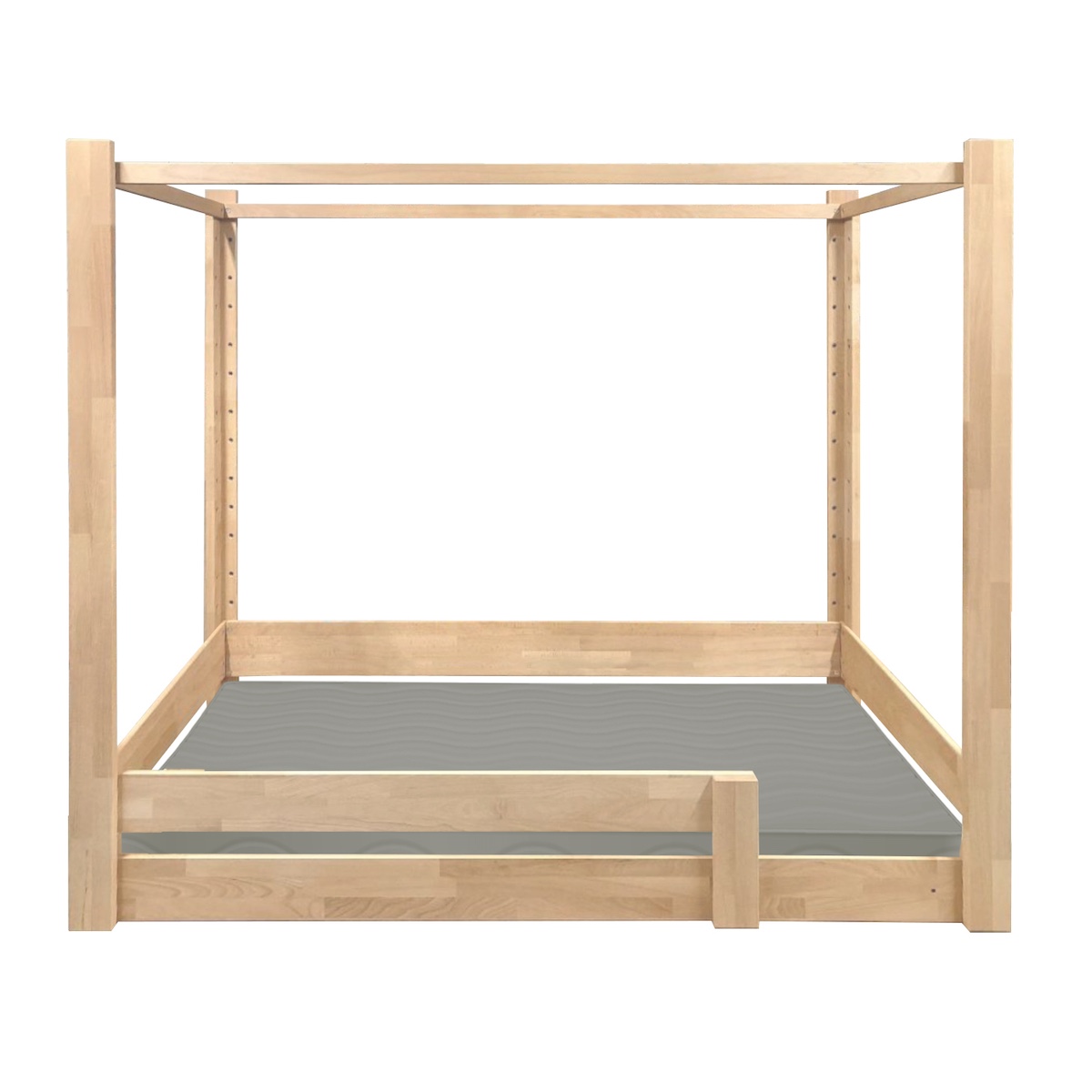 Cama evolutiva 90x200cm 7 en 1 escalera frontal DESTYLE de Breuyn natural