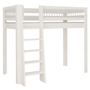 Cama Kubu alta DELUXE de Breuyn blanqueada-gris