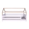 Cama montessori-barrera doble-techo casa KASVA haya lacado blanco-contrachapado roble