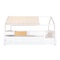 Cama montessori barrera doble-techo casa-textil KASVA haya lacado blanco