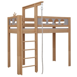 Cama Pirata alta cuerda DELUXE de Breuyn natural-gris