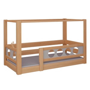 Cama Pirata con dosel DELUXE de Breuyn natural-gris