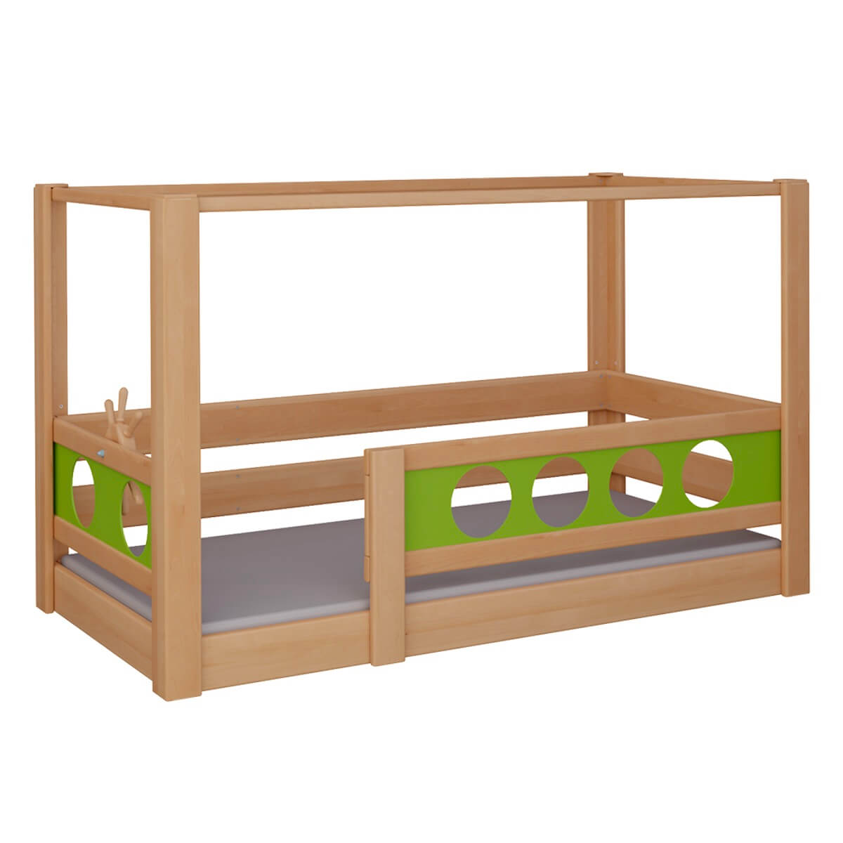 Canopy bed Pirate DELUXE de Breuyn natural-green