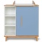 Changing table 1 door 3 niches NADO Retro beech capri blue