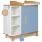 Changing table 1 door 3 niches NADO Retro beech capri blue