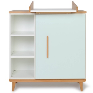 Changing table 1 door 3 niches NADO Retro beech mint