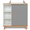 Changing table 1 door 3 niches NADO Retro beech slate grey