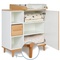 Changing table 1 door 3 niches NADO Retro beech white