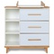 Changing table 3 drawers 3 niches NADO Retro beech sky blue