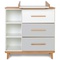 Changing table 3 drawers 3 niches NADO Retro beech white-manhattan grey