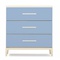 Changing table 3 drawers NADO Curve ash capri blue