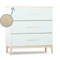 Changing table 3 drawers NADO Curve ash mint