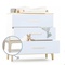 Changing table 3 drawers NADO Curve ash sky blue