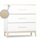 Changing table 3 drawers NADO Curve ash white