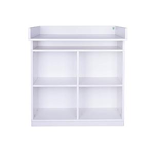 Changing unit without doors DESTYLE de Breuyn Beech veneer chipboard white stained-lacquered