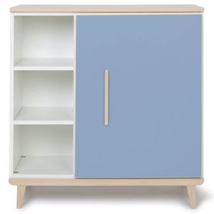 Chest 1 door 3 niches NADO Retro ash capri blue