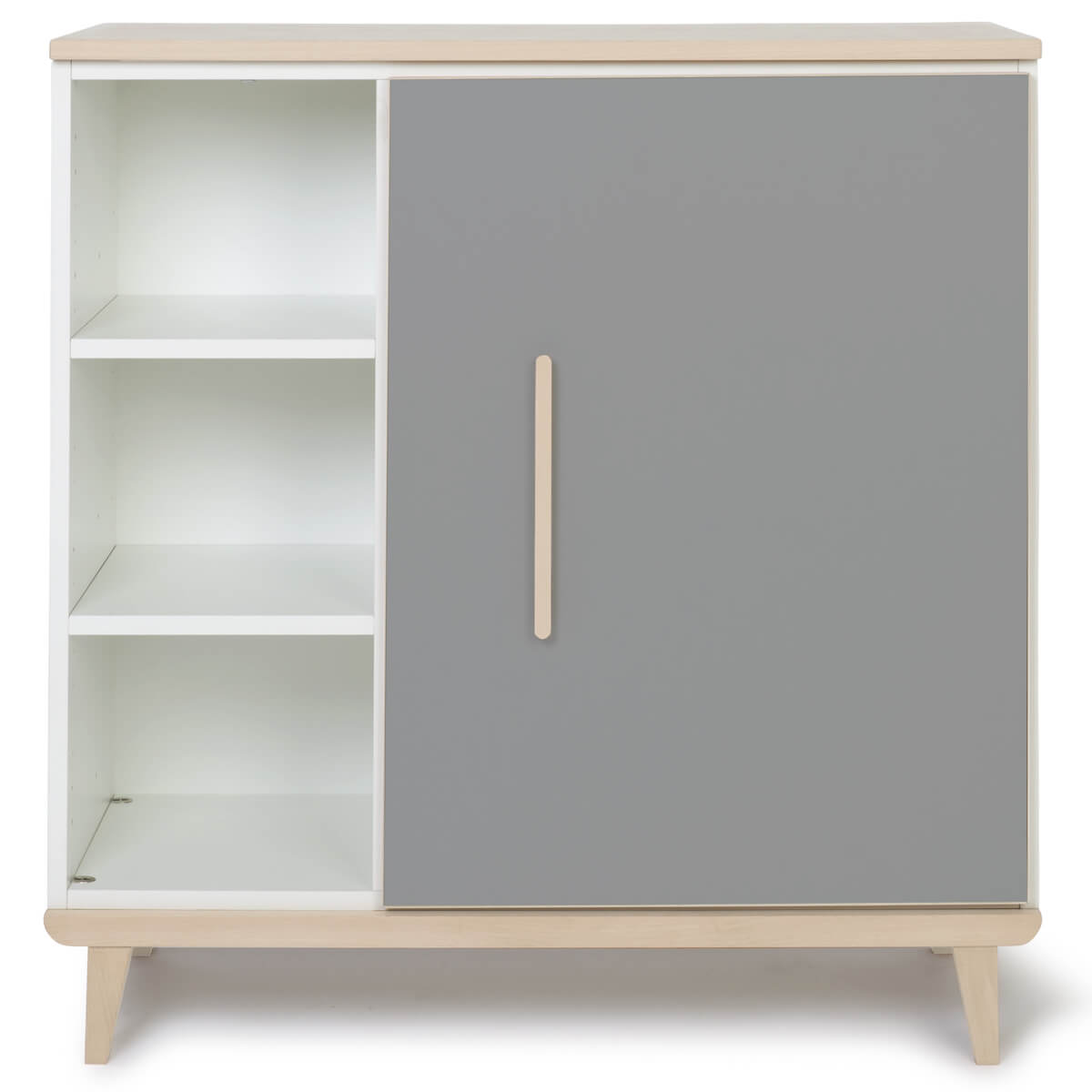 Chest 1 door 3 niches NADO Retro ash slate grey