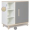 Chest 1 door 3 niches NADO Retro ash slate grey
