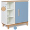 Chest 1 door 3 niches NADO Retro beech capri blue