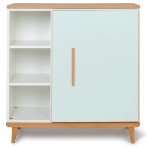 Chest 1 door 3 niches NADO Retro beech mint