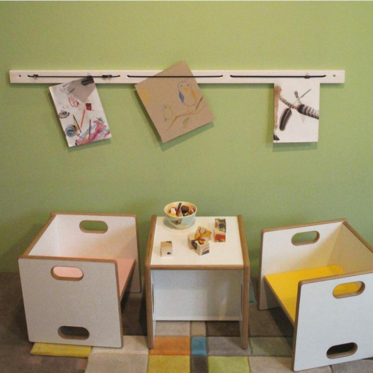 Colgador pared 120cm ZIGGY De Breuyn haya blanco