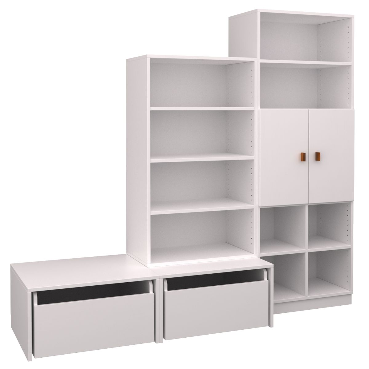 Combinaison d'étagères 6 DELUXE de Breuyn blanc