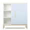 Commode 1 porte 3 niches NADO Curve finition frêne sky blue