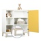 Commode 1 porte 3 niches NADO Curve finition frêne sunshine yellow