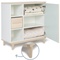 Commode 1 porte 3 niches NADO Retro finition frêne mint