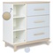 Commode 3 tiroirs 3 niches NADO Retro finition frêne sky blue