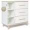Commode 3 tiroirs 3 niches NADO Retro finition frêne white