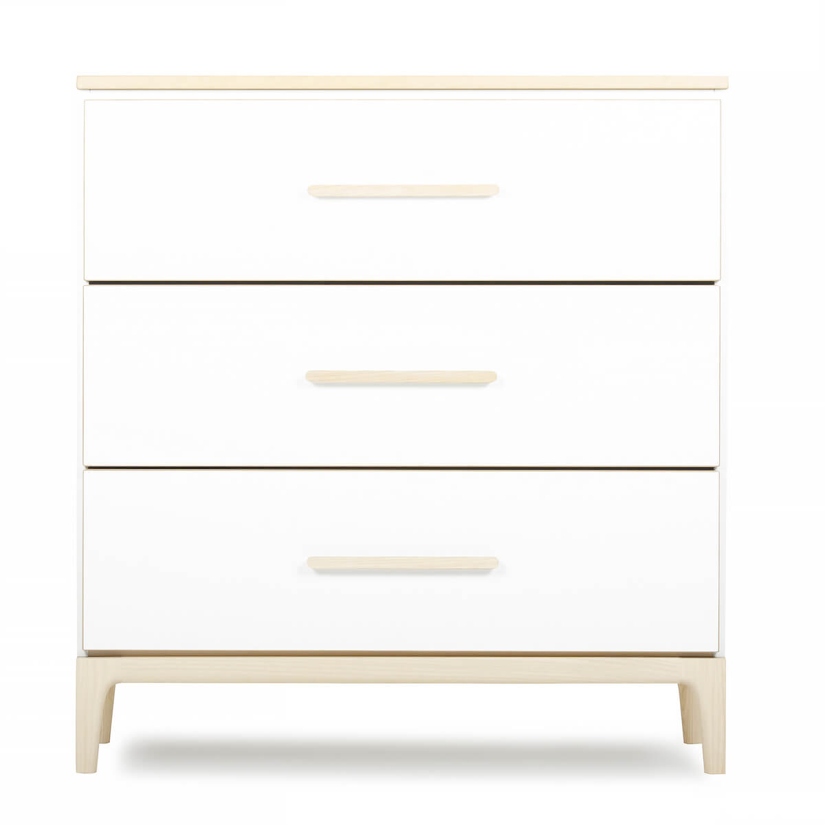 Commode 3 tiroirs NADO Curve finition frêne white