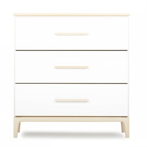 Commode 3 tiroirs NADO Curve finition frêne white