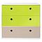 Commode COLORFLEX façades tiroirs lime-lime-warm grey