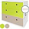 Commode COLORFLEX façades tiroirs lime-lime-warm grey