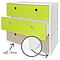 Commode COLORFLEX façades tiroirs lime-lime-warm grey