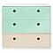 Commode COLORFLEX façades tiroirs mint-mint-white wash