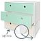Commode COLORFLEX façades tiroirs mint-mint-white wash